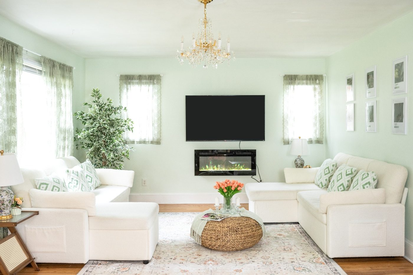 Bright, elegant living room in a managed home